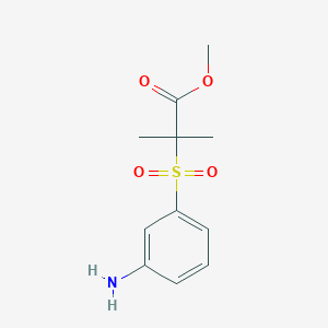 Methyl 2-((3-aminophenyl)sulfonyl)-2-methylpropanoate