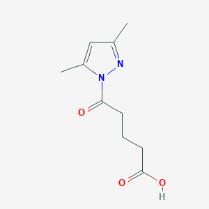 molecular formula C10H14N2O3 B1298827 5-(3,5-Dimethyl-1H-pyrazol-1-yl)-5-oxopentanoic acid CAS No. 481703-72-4