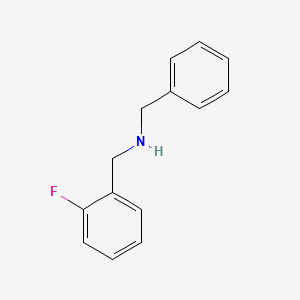 molecular formula C14H14FN B1298828 Benzyl-(2-fluoro-benzyl)-amine CAS No. 69875-87-2