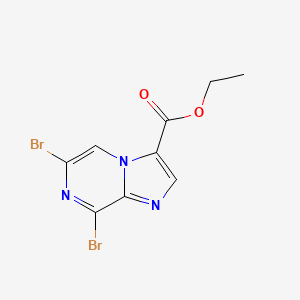 Ethyl 6,8-dibromoimidazo[1,2-a]pyrazine-3-carboxylate