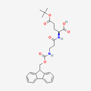 molecular formula C27H32N2O7 B12988305 Fmoc-beta-Ala-Glu(OtBu)-OH 