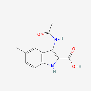 molecular formula C12H12N2O3 B1298831 3-Acetylamino-5-methyl-1H-indole-2-carboxylic acid CAS No. 56545-54-1