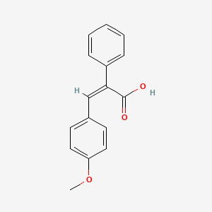 molecular formula C16H14O3 B1298837 (2Z)-3-(4-Methoxyphenyl)-2-phenylacrylic acid CAS No. 6968-77-0