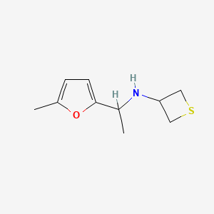 N-(1-(5-Methylfuran-2-yl)ethyl)thietan-3-amine