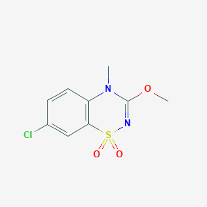 7-Chloro-3-methoxy-4-methyl-4H-benzo[e][1,2,4]thiadiazine 1,1-dioxide