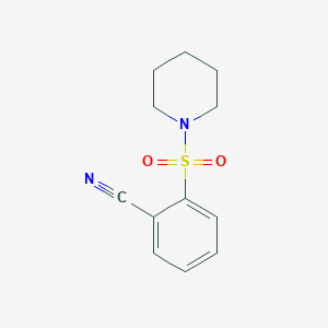 molecular formula C12H14N2O2S B1298840 2-(哌啶-1-磺酰基)苯甲腈 CAS No. 440353-70-8