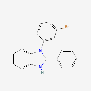 1-(3-Bromophenyl)-2-phenyl-2,3-dihydro-1H-benzo[d]imidazole