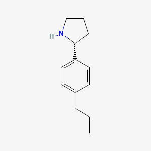 molecular formula C13H19N B12988502 (R)-2-(4-Propylphenyl)pyrrolidine 