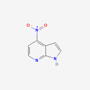 molecular formula C7H5N3O2 B1298852 4-硝基-1H-吡咯并[2,3-b]吡啶 CAS No. 83683-82-3