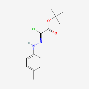 tert-butyl (2Z)-2-chloro-2-[(4-methylphenyl)hydrazinylidene]acetate