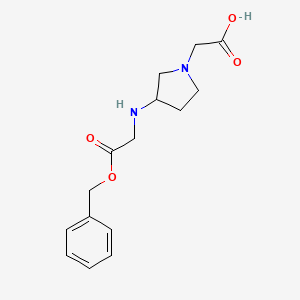 2-(3-((2-(Benzyloxy)-2-oxoethyl)amino)pyrrolidin-1-yl)aceticacid