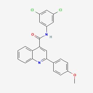 N-(3,5-dichlorophenyl)-2-(4-methoxyphenyl)quinoline-4-carboxamide