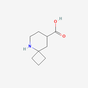 molecular formula C9H15NO2 B12988582 5-Azaspiro[3.5]nonane-8-carboxylic acid 