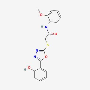 2-((5-(2-Hydroxyphenyl)-1,3,4-oxadiazol-2-yl)thio)-N-(2-methoxyphenyl)acetamide