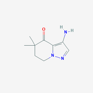 3-Amino-5,5-dimethyl-6,7-dihydropyrazolo[1,5-a]pyridin-4(5H)-one