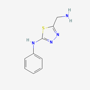 (5-Aminomethyl-[1,3,4]thiadiazol-2-yl)phenylamine