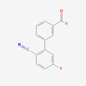 5-Fluoro-3'-formyl-[1,1'-biphenyl]-2-carbonitrile