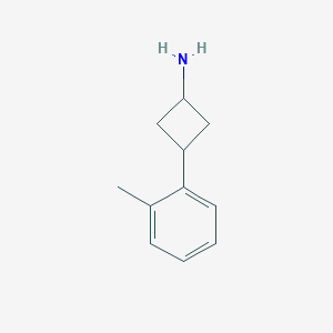 3-(2-Methylphenyl)cyclobutan-1-amine