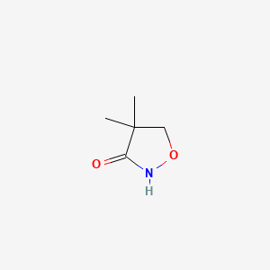 molecular formula C5H9NO2 B1298870 4,4-二甲基-1,2-噁唑烷-3-酮 CAS No. 81778-07-6