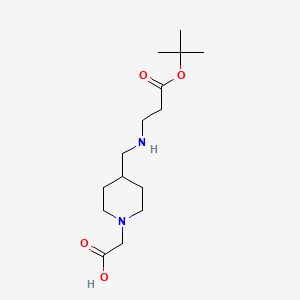 2-(4-(((3-(tert-Butoxy)-3-oxopropyl)amino)methyl)piperidin-1-yl)aceticacid