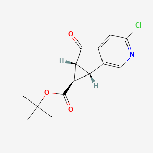 (5AR,6R,6aS)-tert-butyl 3-chloro-5-oxo-5,5a,6,6a-tetrahydrocyclopropa[4,5]cyclopenta[1,2-c]pyridine-6-carboxylate