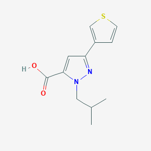 1-isobutyl-3-(thiophen-3-yl)-1H-pyrazole-5-carboxylic acid