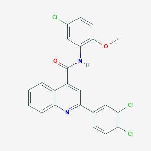 N-(5-chloro-2-methoxyphenyl)-2-(3,4-dichlorophenyl)quinoline-4-carboxamide