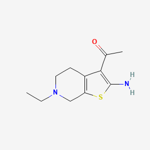 1-(2-Amino-6-ethyl-4,5,6,7-tetrahydrothieno[2,3-c]pyridin-3-yl)ethanone