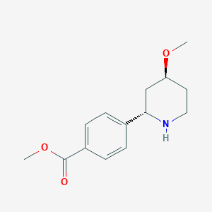 Methyl 4-((2S,4S)-4-methoxypiperidin-2-yl)benzoate