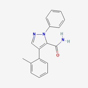 molecular formula C17H15N3O B12988797 1-Phenyl-4-(o-tolyl)-1H-pyrazole-5-carboxamide 