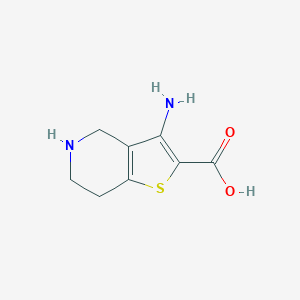 molecular formula C8H10N2O2S B129888 3-Amino-4,5,6,7-tetrahydrothieno[3,2-c]pyridine-2-carboxylic acid CAS No. 154274-58-5