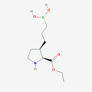 (3-((2S,3R)-2-(Ethoxycarbonyl)pyrrolidin-3-yl)propyl)boronic acid