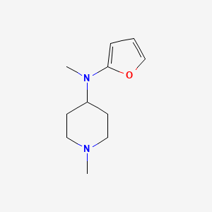 molecular formula C11H18N2O B12988881 N-(furan-2-yl)-N,1-dimethylpiperidin-4-amine 