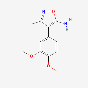 B1298893 4-(3,4-Dimethoxy-phenyl)-3-methyl-isoxazol-5-YL-amine CAS No. 339231-90-2