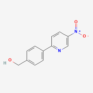 molecular formula C12H10N2O3 B12988934 (4-(5-Nitropyridin-2-yl)phenyl)methanol 