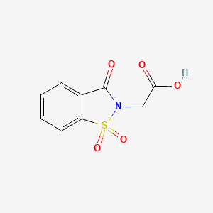 B1298894 (1,1-dioxido-3-oxo-1,2-benzothiazol-2(3H)-yl)acetic acid CAS No. 52188-11-1