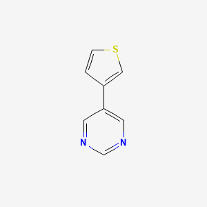 B1298895 5-(3-Thienyl)pyrimidine CAS No. 58759-02-7