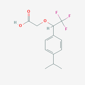 2-(2,2,2-Trifluoro-1-(4-isopropylphenyl)ethoxy)acetic acid