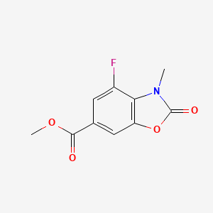 Methyl 4-fluoro-3-methyl-2-oxo-2,3-dihydrobenzo[d]oxazole-6-carboxylate