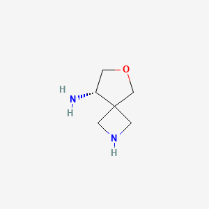 molecular formula C6H12N2O B12988961 (S)-6-Oxa-2-azaspiro[3.4]octan-8-amine 