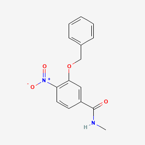 molecular formula C15H14N2O4 B12988985 3-(Benzyloxy)-N-methyl-4-nitrobenzamide 