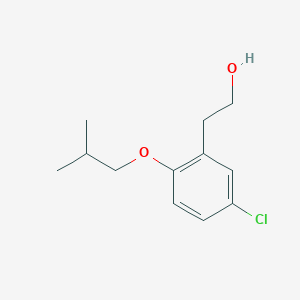 molecular formula C12H17ClO2 B12988993 2-(5-Chloro-2-isobutoxyphenyl)ethanol 