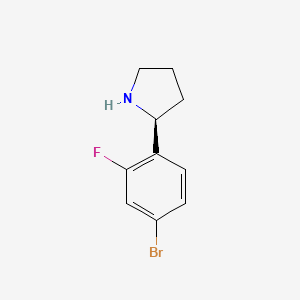 (S)-2-(4-Bromo-2-fluorophenyl)pyrrolidine