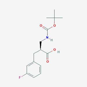 (S)-3-((tert-Butoxycarbonyl)amino)-2-(3-fluorobenzyl)propanoic acid