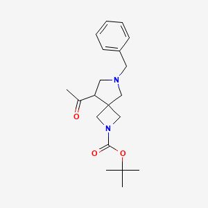 tert-Butyl 8-acetyl-6-benzyl-2,6-diazaspiro[3.4]octane-2-carboxylate