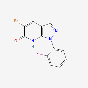 5-Bromo-1-(2-fluorophenyl)-1H-pyrazolo[3,4-b]pyridin-6(7H)-one