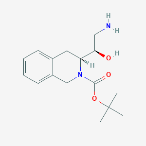 tert-Butyl (S)-3-((R)-2-amino-1-hydroxyethyl)-3,4-dihydroisoquinoline-2(1H)-carboxylate