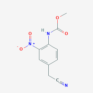 Methyl [4-(cyanomethyl)-2-nitrophenyl]carbamate