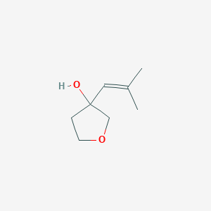 3-(2-Methylprop-1-en-1-yl)tetrahydrofuran-3-ol