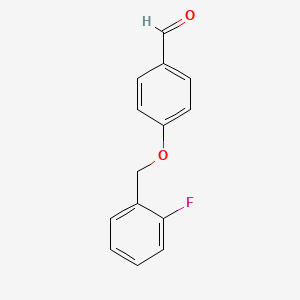 B1298908 4-[(2-Fluorobenzyl)oxy]benzaldehyde CAS No. 70627-20-2